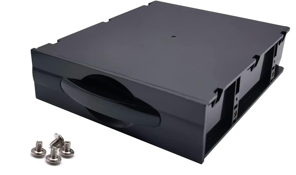 Black Desktop Computer ATX/MATX Hard Drive Mobile Blank Rack Drawer Tray Computer Accessories Storage Box Devices Storage case(5.25")