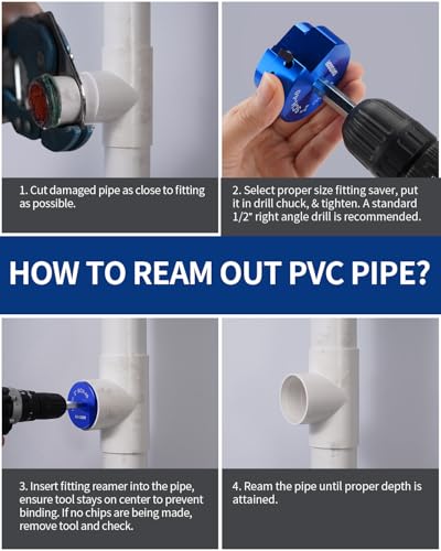 Image of DAYDOOR 2'' PVC Pipe Reamer, 2-Inch PVC Fitting Saver