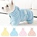 Quick-Dry Pet Bathrobe & Towel with Hood,Bunny Ear Microfiber Absorbent Skin-Friendly Dog & Cat Hoodie Bathrobe,Extra Soft Highly Absorbent Pet Towel for Puppy Small Medium Large Dog (Yellow, XL)