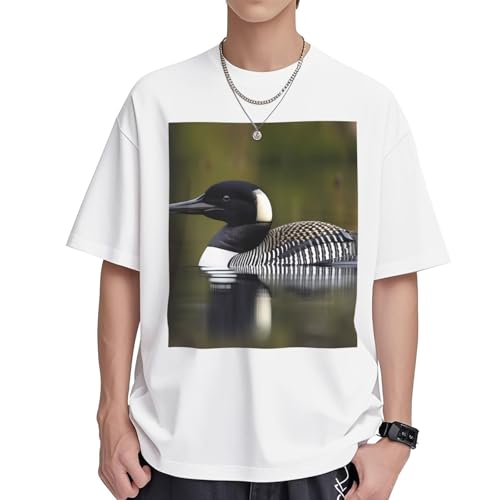 T-shirt oiseau coton femme Loon Nature tunique ample été