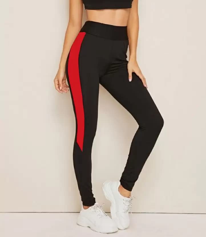 Image of Gym wear Leggings Ankle Length Workout Tights /Stretchable Sports Leggings /High Waist Sports Fitness Yoga Track Pants for Girls & Women