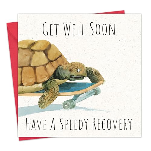 Twizler Tarjeta Get Well Soon - Tarjeta de recuperación rápida - Divertida tarjeta de recuperación para hombres, mujeres, él, ella, hombre, mujer y adulto