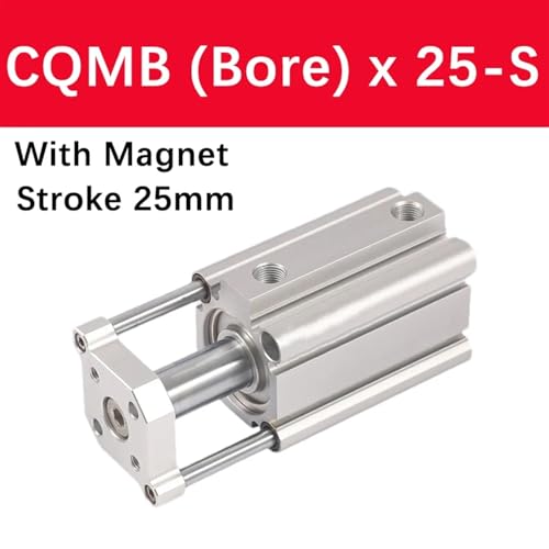 Vérin pneumatique CQMB20-10 compact double effet pour automatisme