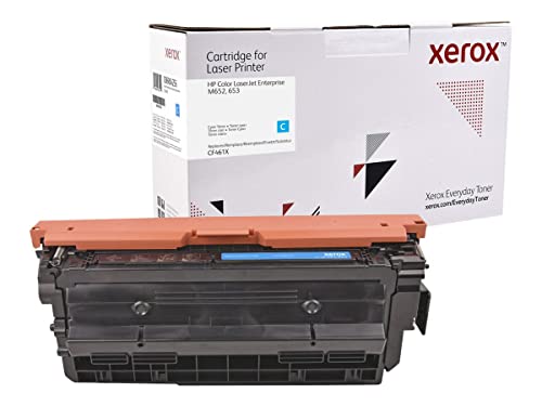 Everyday HP CF461X (HP 656X) Cartouche Compatible avec HP Color LaserJet Enterprise M652, 653 Cyan
