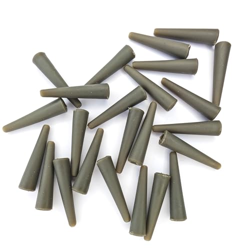 50 piezas manguitos de goma para pesca de carpa miniatura 4