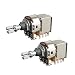 FLEOR 2pcs Push Pull Guitar Pots Short 15mm Split Shaft Linear Audio Taper Guitar Potentiometers