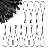 Jyvlucient Bungee-Seile mit Haken, 20,3 cm, 30 Stück, elastische Bungee-Seile mit Haken, 35 kg...