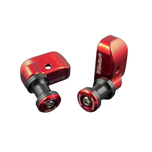 MORITECH �z���_ �_�b�N�X125 �t���[���X���C�_�[ �N���b�V���K�[�h �G���W���K�[�h �v���e�N�^�[/Chain Adjuster + Spoon For HONDA DAX125 JB04 (Red)