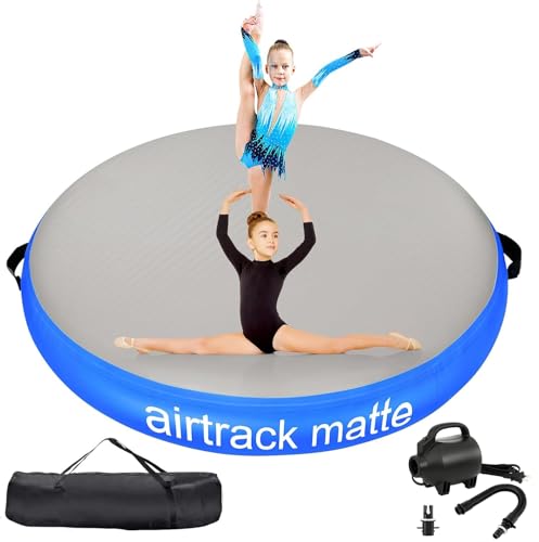 Airspot 20cm haut : tapis de gym gonflable rond diamètre 140cm