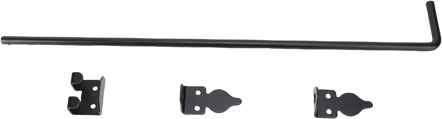 Pissente Gate Drop Rod, Heavy Duty Cane Screw/Fastener Steel Latch for Wooden Fence, Efficient Locking & Easy Installation for Residential Security