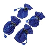 HYTROVE 4個防水犬ブーツ 足 小型中型犬用 着脱簡単なデザイン お散歩 シーンに シンプルでカジュアルなスル ブルー