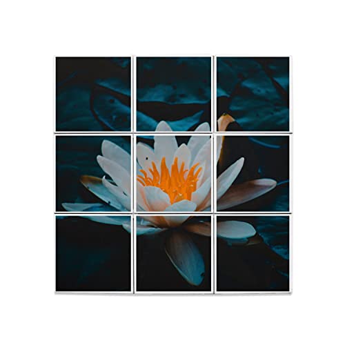 Carreaux céramique lotus de 15,2 cm pour créer une ambiance de spa naturel dans votre salle de bain