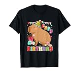 Photo Gallery simpatico capy birthday capybara roditori amante festa di compleanno bambini maglietta Photo Gallery simpatico capy birthday capybara roditori amante festa di compleanno bambini maglietta