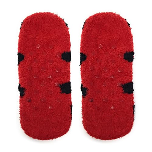 Image of ooohyeah Women's Animal Mary Janes Sock Slippers, Funny Cute Travel Trip Socks, One Size