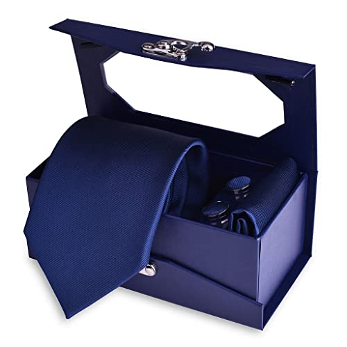 Set de corbata para hombre con caja de regalo