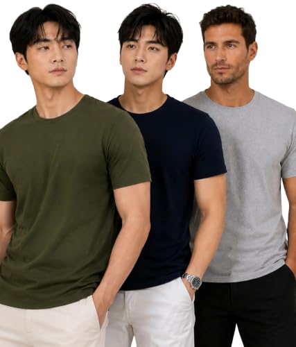 Image of London Hills T Shirt For Man | Tshirt Shirts Men | Men Round Neck Tshirts | Gym T Shirts For mens Workout | T-shirts For Man Cotton Stylish Round Neck T Shirt Half Sleeve Regular Fit Solid Multicolour