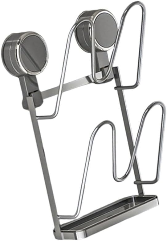 Multi Tiers Kitchen Lid Holder Wall Mount Suction Organiser For Cookware Accessories Space Efficient Rack