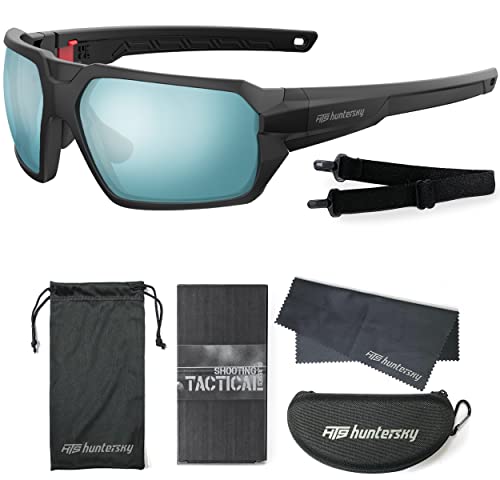 Image of HTS HUNTERSKY Ballistic Tactical ANSI Z87.1+ Impact Protection Anti Fog Shooting Glasses Military Grade Airsoft Range