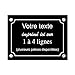 Mygoodprice Plaque de Rue décorative en Aluminium Personnalisée pour intérieur et extérieur 30x20cm Noir