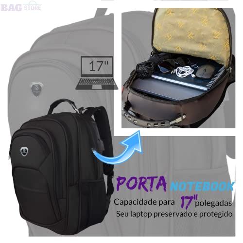 Mochila Para Notebook Feminina Grande Resistente Executiva Cor: Preto 6 41iplx2ijrL