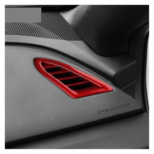 Marco de aire lateral para WRX STI 2022-2023, embellecedor de salpicadero en rojo 5