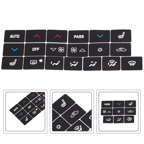 Autocollants boutons climatisation voiture Buick LaCrosse 2006 2007 2008 2009 - 4