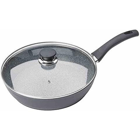 BALLARINI Bari Granitium 28 cm Frying Pan with Lid Cover