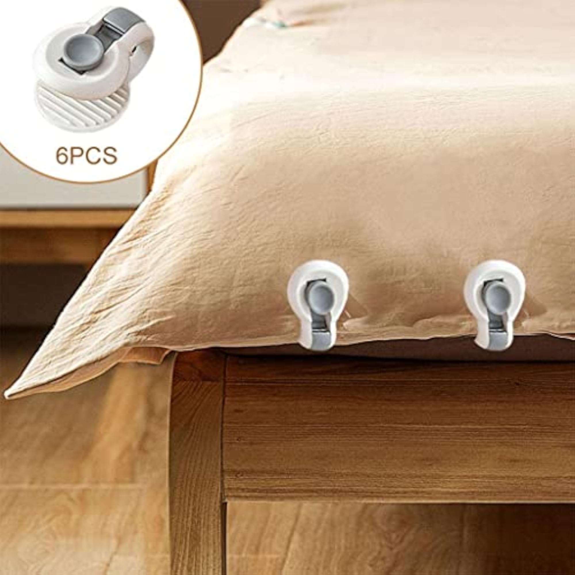 6Pcs Duvet Cover Clip, Prevent Shifting Blankets