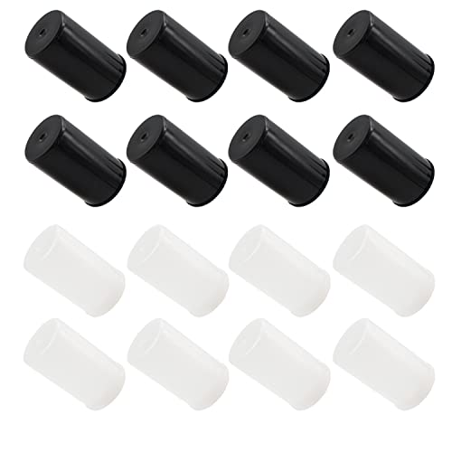 DEANKEJI 16 Pièces Boîtes de Film, 53 x 32 mm Récipient de Stockage, Rangement Tubes à Essai Boîtes en Deux Couleurs (Noir et Blanc), pour le Stockage de Petits Objets