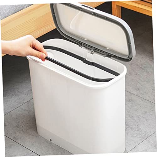 Bote de basura Sosoport con tapa para cocina y baño miniatura 2
