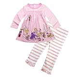 BIG ELEPHANT Baby Girls' Infant Toddler Dress Pants Clothing Set (12-18 Months) G12