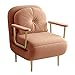 Poltrona Letto Singolo con Materasso Poltrone Letto Singolo con Braccioli Schienale Regolabile in 6 Posizioni Divano Reclinabile per Soggiorno, Camera da Letto(Orange,190 * 68 * 30cm) immagine