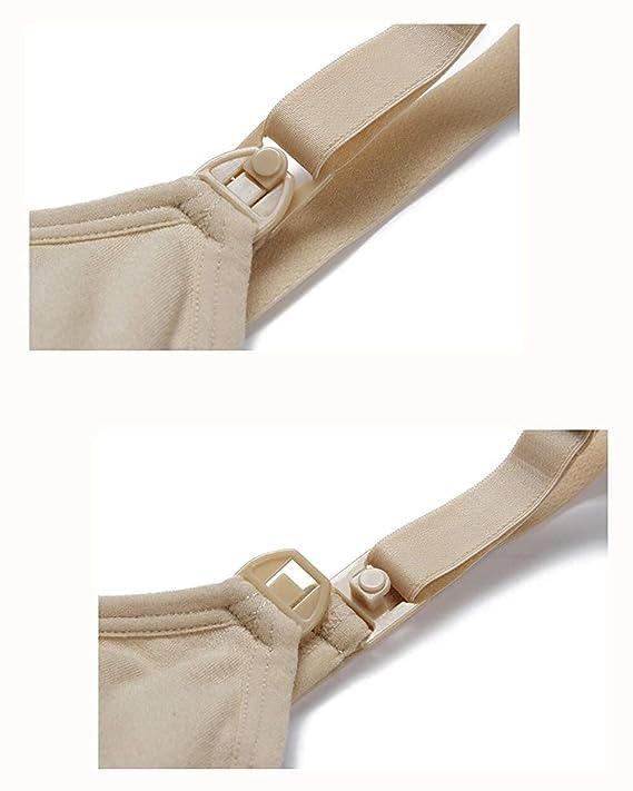 Image of Brachy Women's Plus Sizes Cotton Every Day Bra /Maternity Feeding Bra /Lightly Padded Nursing Bra for Pregnancy | Removable Padded Soft and Comfortable Breastfeeding Bra