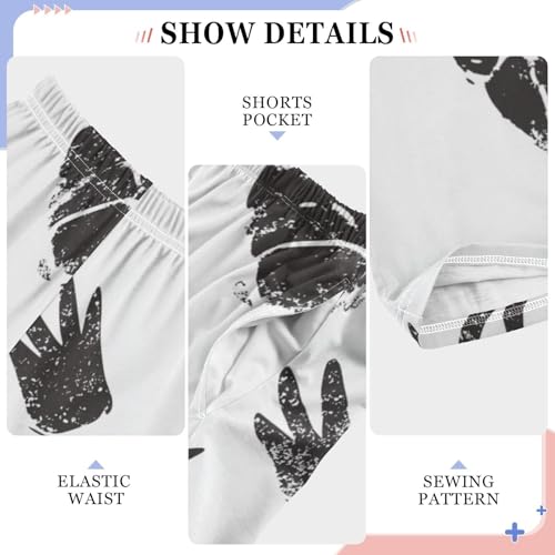 ZZXXB Dinosaur Footprints Boys Long Pants Soft Trousers Elastic Waist Kids Lounge Bottoms with Pockets S-XL4