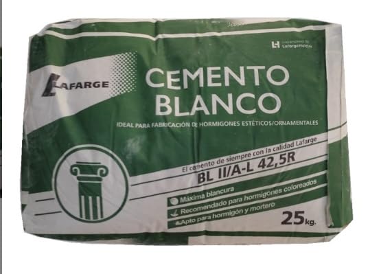 Lafarge Zement, Weiß, 25 kg, dekorativer Mörtel