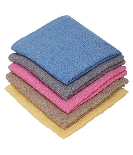 Rupa 5 Piece 350 GSM Cotton Face Towel Set (Multicolour)
