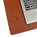 Desk Pad Blotter,Wolaile 36x17 in Large PU Leather Mouse Pad,Waterproof Non-Slip Writing Desktop Protector Mat,Office Desk Accessory,Brown