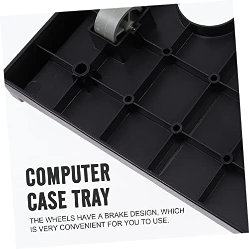 Soporte móvil para CPU con ruedas para escritorio, torre, laptop y disipación de calor miniatura 2