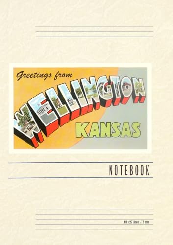 Vintage Lined Notebook Greetings from Wellington