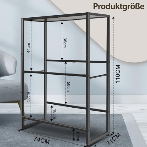 GOI Getränkekistenregal für 4 Kisten mit Ablage, Getränkeregal aus Metall, Kistenregal mit Höhenverstellbaren Kunststofffüßen, Bierkisten Regal für Garage, Küche, Schlafzimmer und Weinkeller
