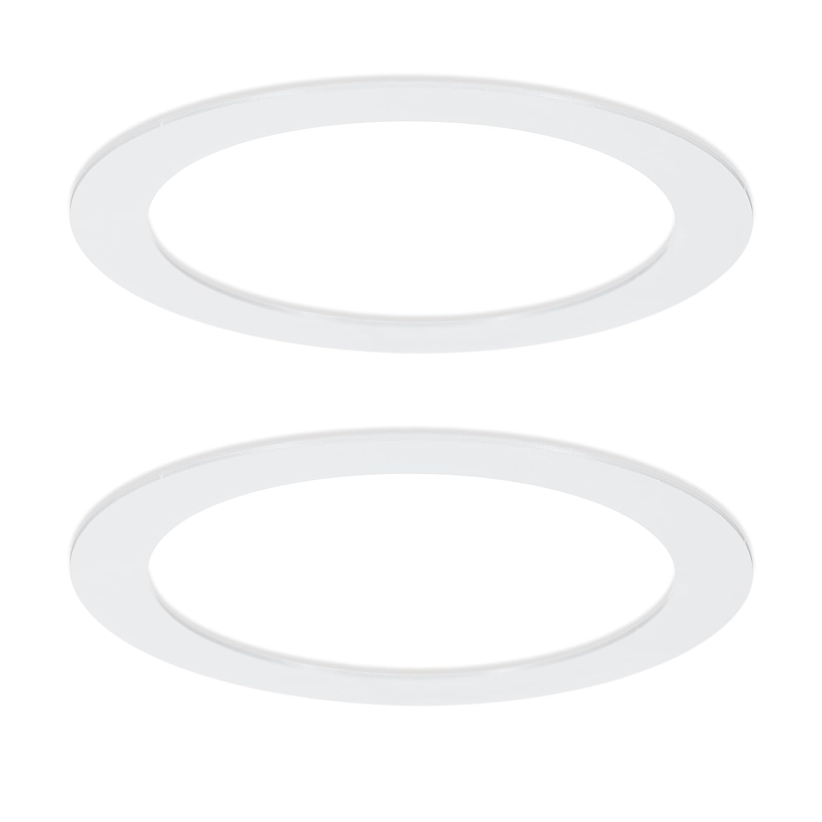 VIAPUICE Recessed Light Trim Ring 4.1" OD 3.2" ID Light Goof 2Pcs White