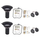 ApplianPar 2Pcs Carb Carburetor Gaskets Jets Rebuild Repair Kit for Motorcycle Yamaha XVS650 V Star 650 1998-2016