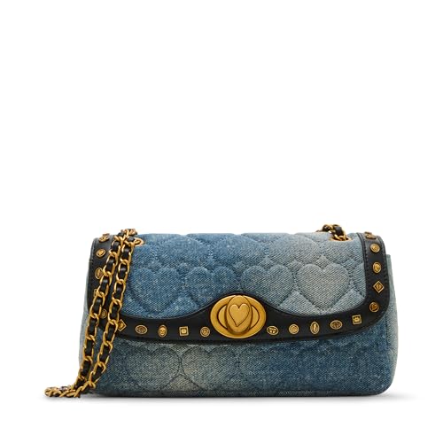 Betsey Johnson Icon Hearts Flap Bagusallovebags123