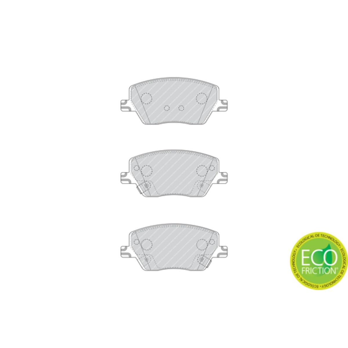 FERODO Kit pastiglie freni con segnalatore acustico usura con accessori FDB4799 Compatibilità con FIAT TIPO 2 volumi/Coda spiovente 356 TIPO Tre volumi 356 TIPO Station wagon 356