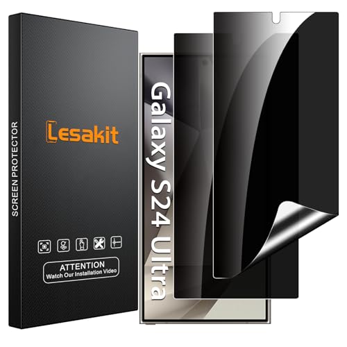 Protecteur d'écran de confidentialité pour Samsung Galaxy S24 Ultra 6,8" TPU flexible anti-espion