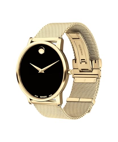 Movado Museum Classic Men's Watch - Swiss Quartz 2H Movement, Stainless Steel Mesh Bracelet - 3 ATM Water Resistance - Luxury Fashion Timepiece for Him - 40mm2