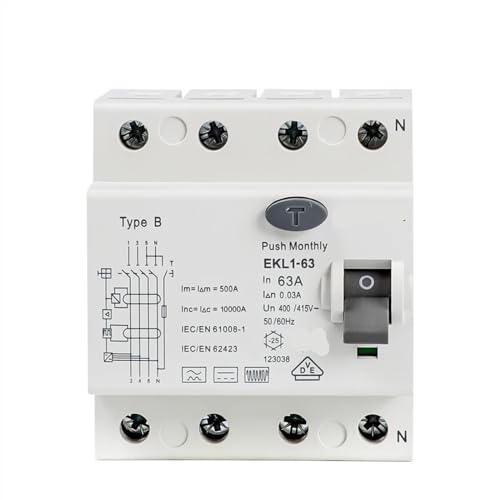 RCCB Type B 4P 40A 30mA pour protection contre les fuites - 2