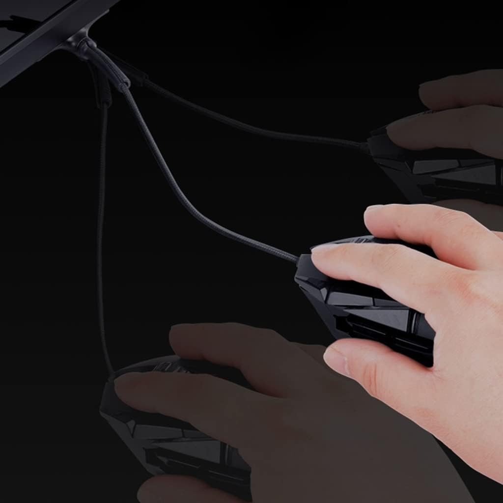 Mouse Bungee Flexible Cord Clip Clipper Wire Cable Organizer Gaming Mice Cable Holder Line Fixer Black image 2