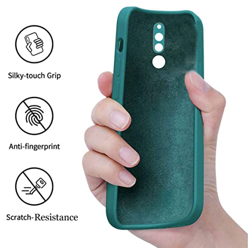 Image of A rtistque Back Cover Case for Mi Redmi 8 with Camera Protection | Shockproof TPU | Stylish Protective Design | Slim Fit | Ultra Matte | Mi Redmi 8 Back Cover - Green