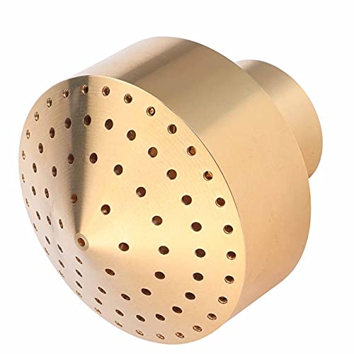 Eujgoov Patrón de Agua del Clúster de Spray de Boquilla de la Fuente de Latón con Arroyos Transparentes para Estanque de Jardín, Parques de Diversiones, Museos (1 Pulgada de 32 mm Dientes internos)